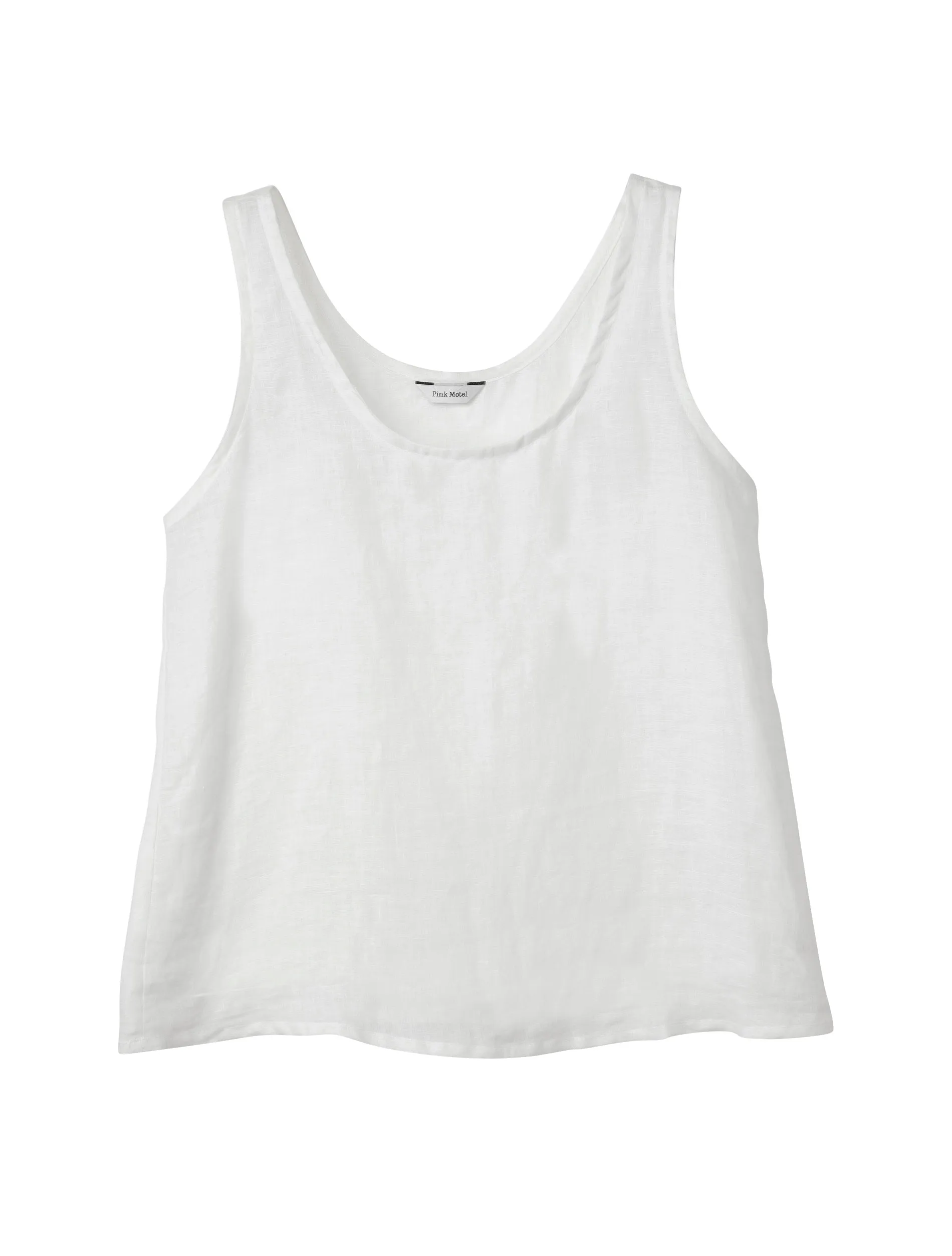 LILI WHITE LINEN TANK