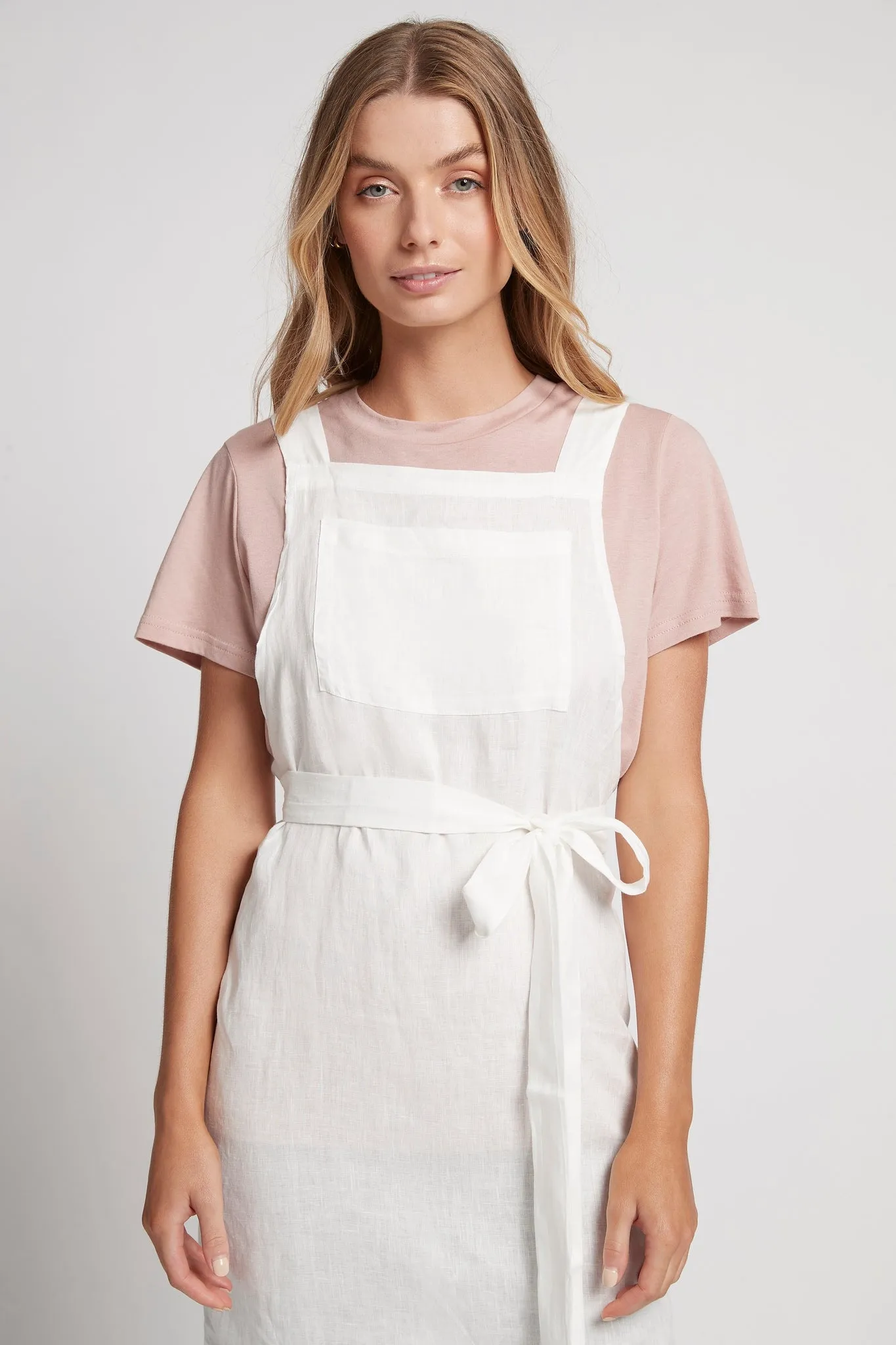 Linen Apron - White