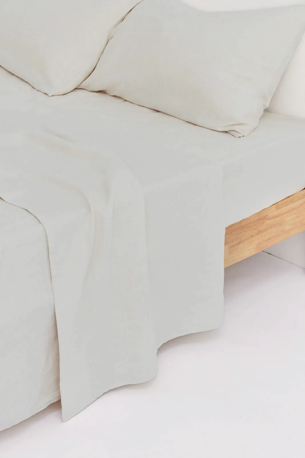 Linen Fitted Sheet Oat