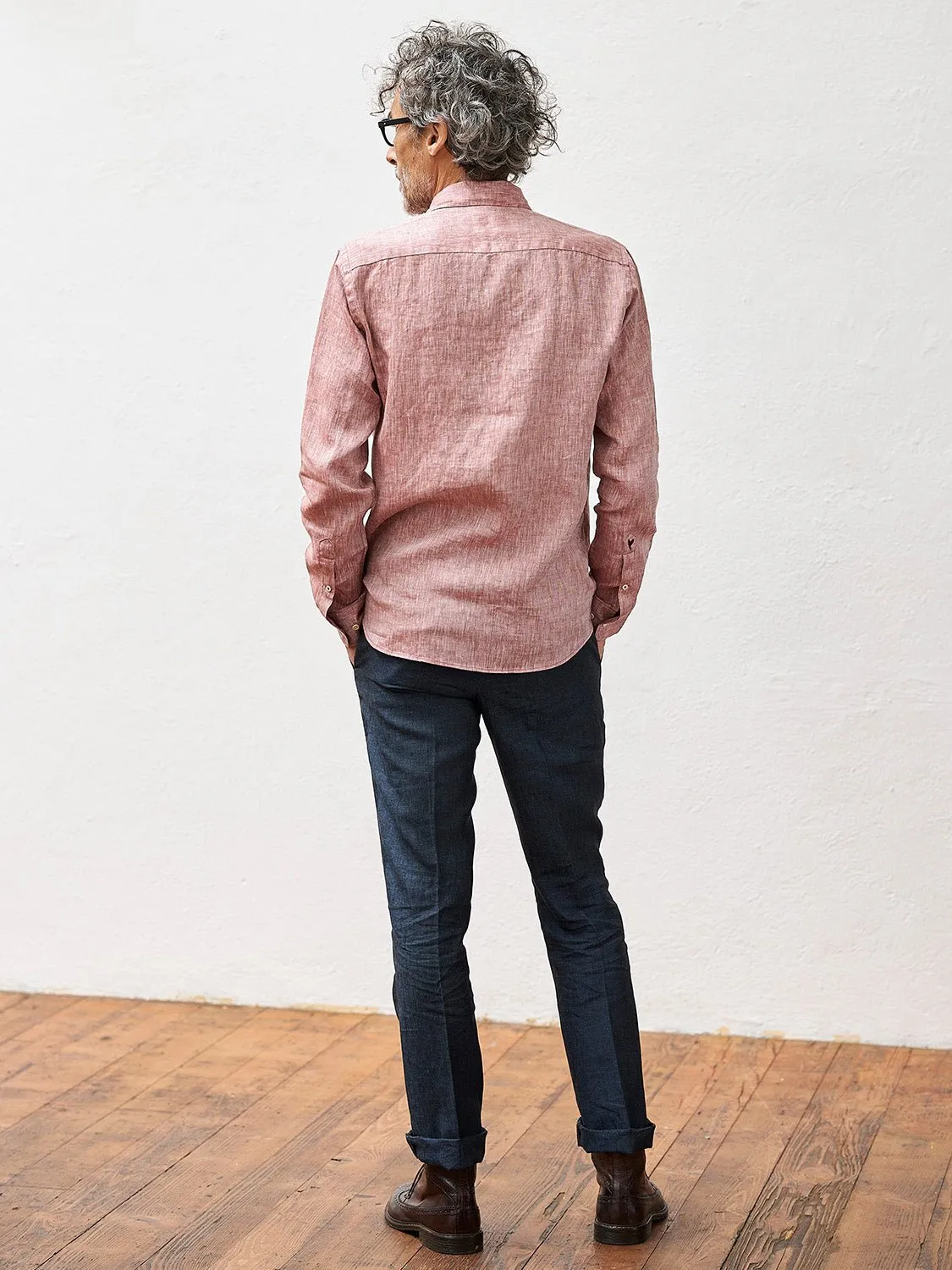 Linen Shirt Verzasca Rust