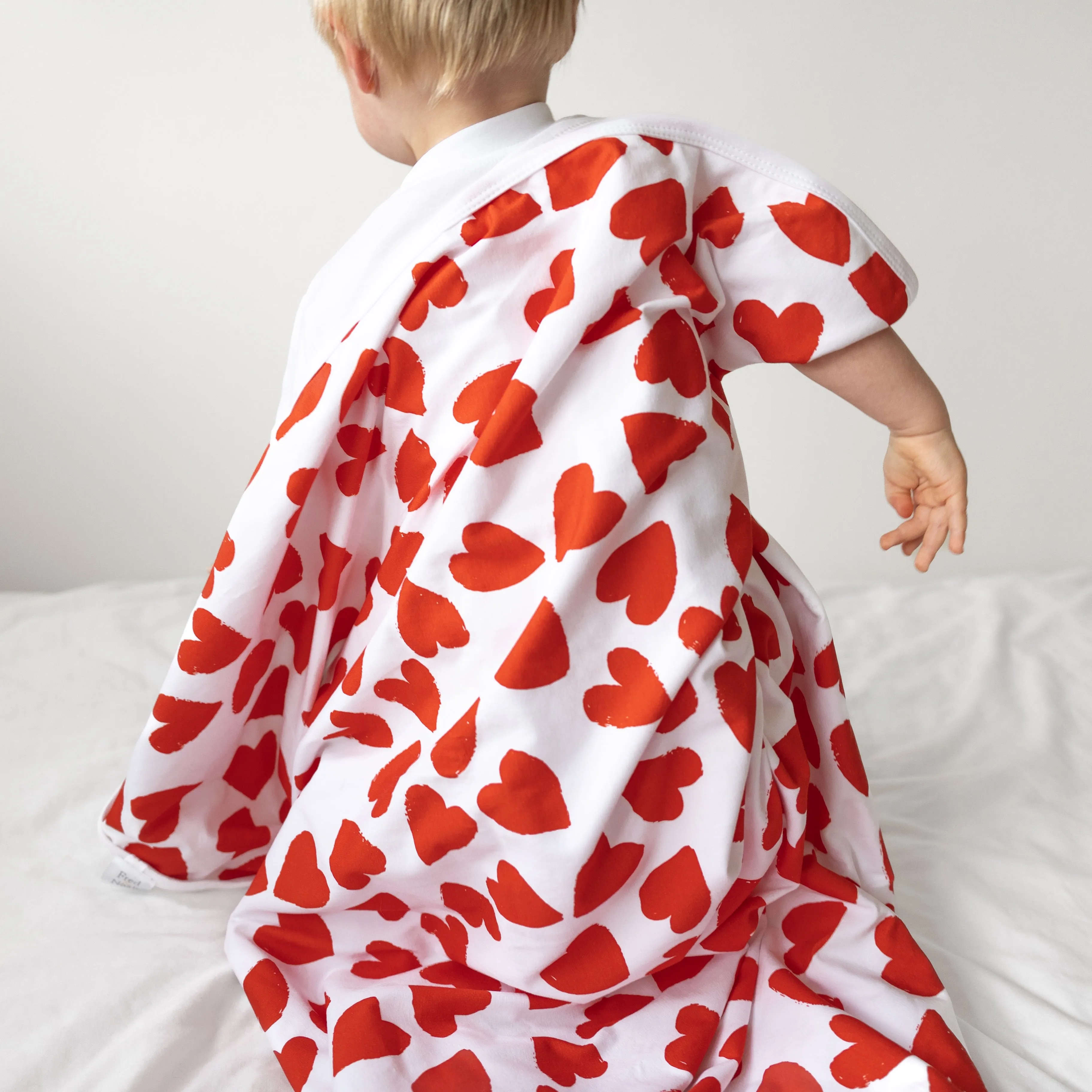 Love Heart cotton sleepsuit