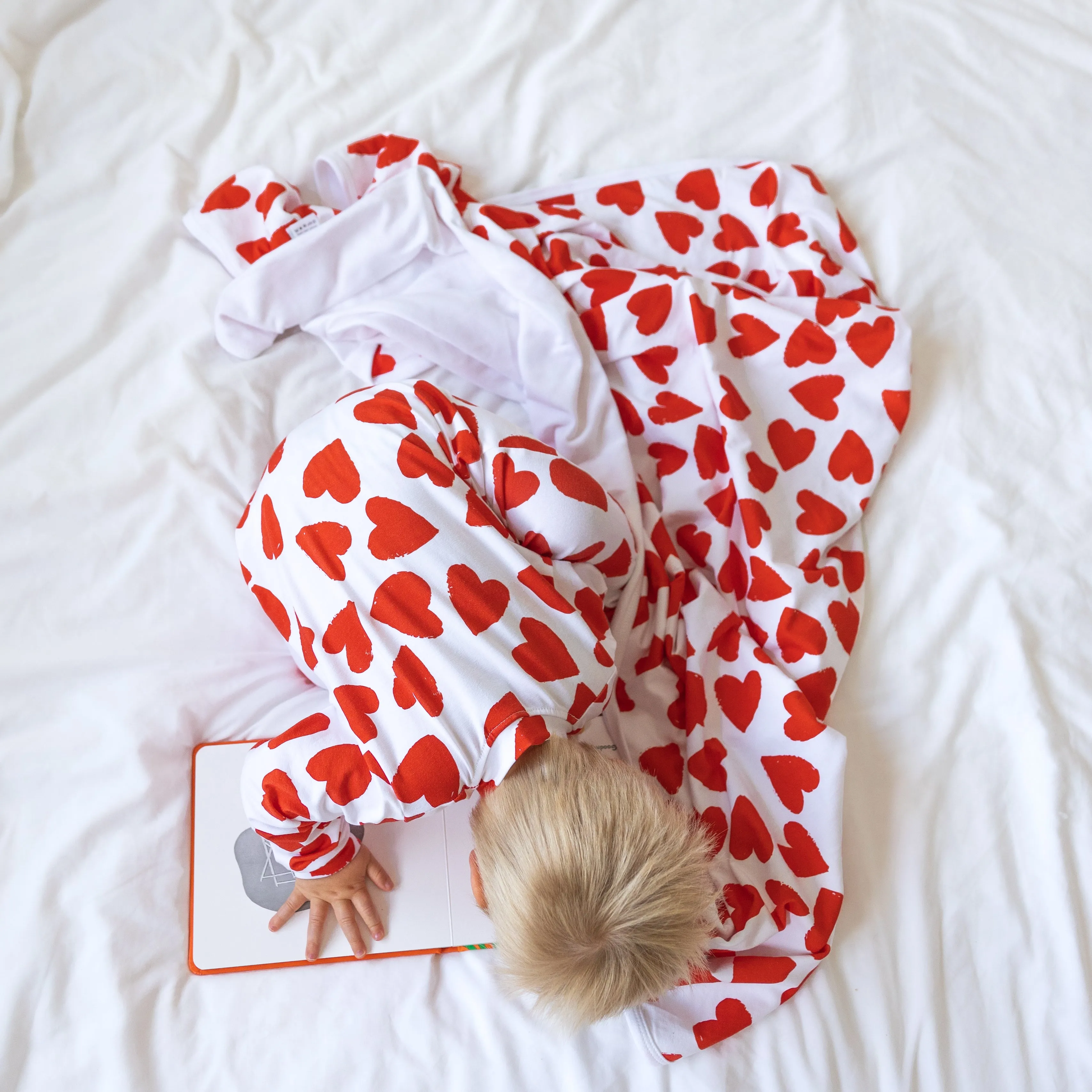 Love Heart cotton sleepsuit