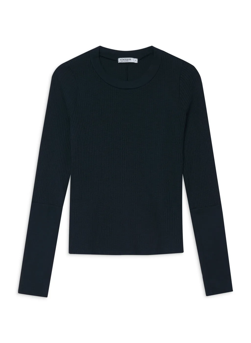 Luxe Thermal Long Sleeve Scoop Neck in New Navy