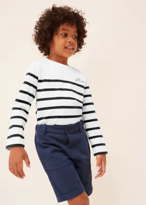 Mayoral Mini Navy Tailored Bermuda Shorts _3220-63