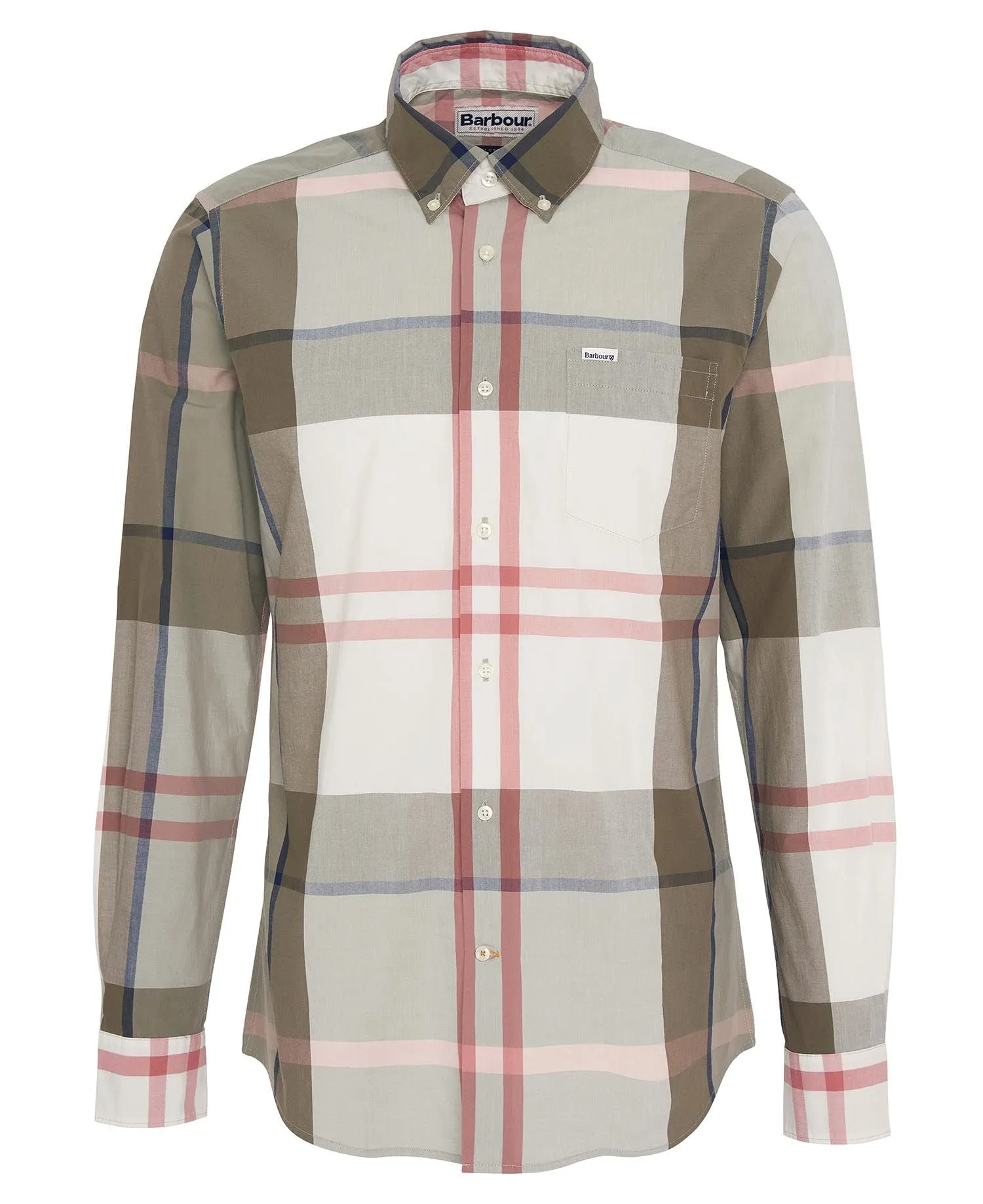 Men's Barbour | Harris Tailored Shirt | Glenmore Olive Tartan