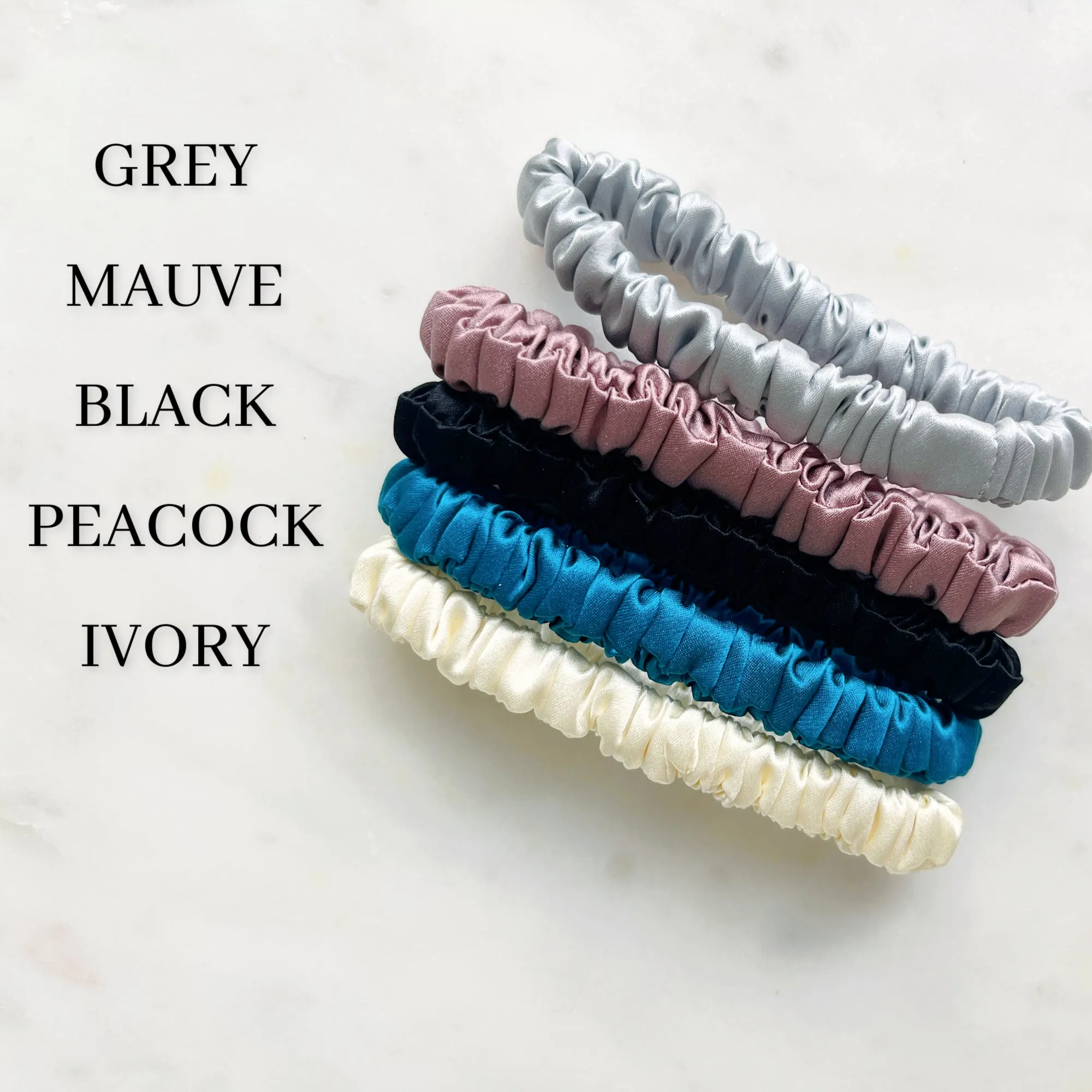 Mulberry Silk Scrunchies