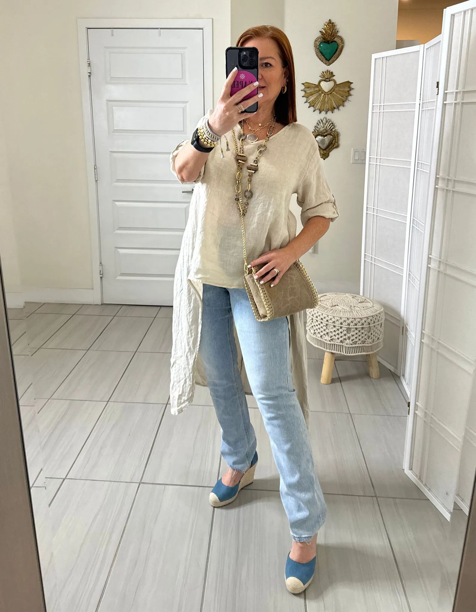 Penelope linen blouse