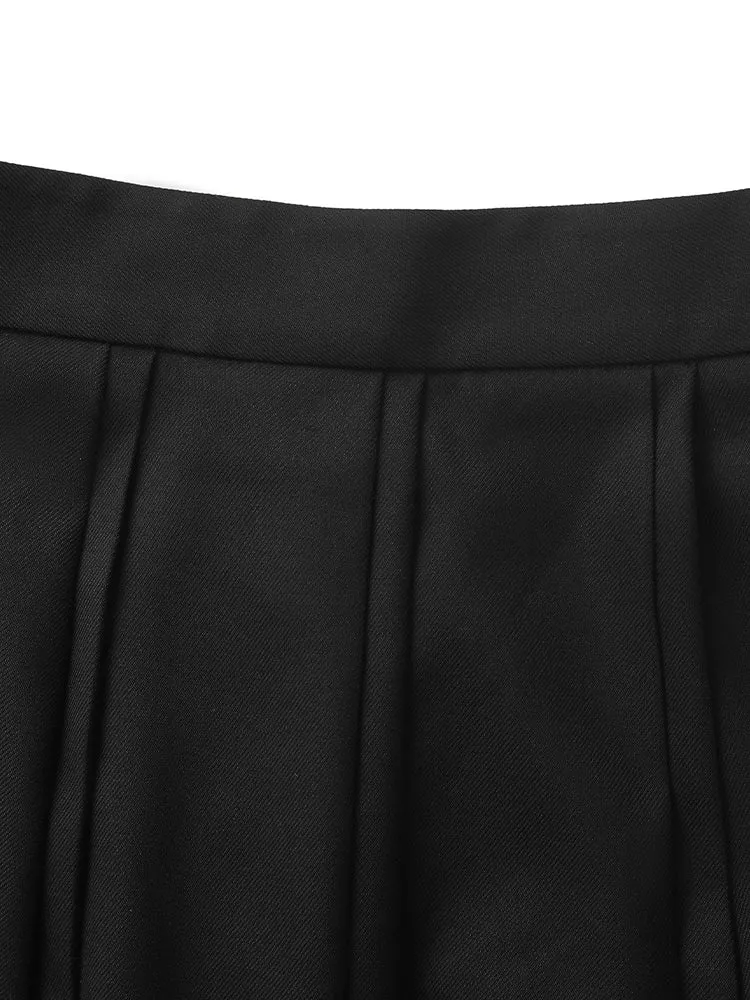 Pleated A-Line Women Skirt