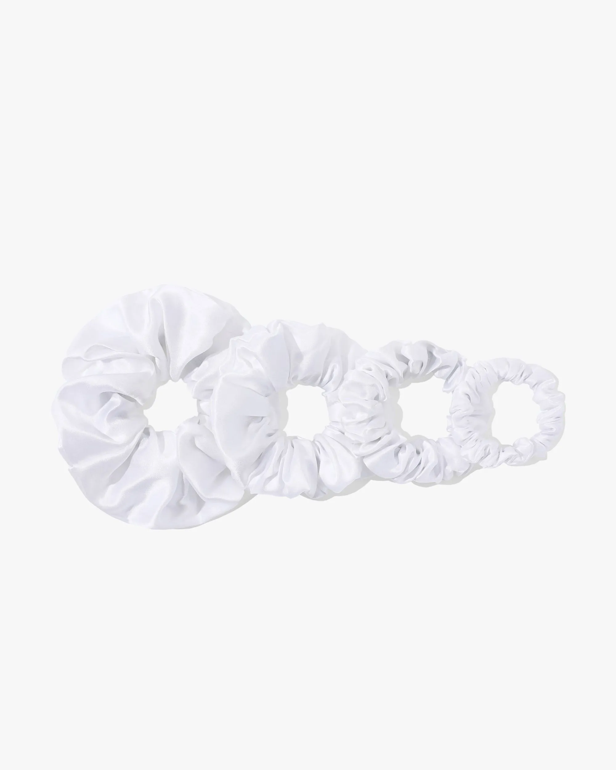 Pure Silk Scrunchies 4PCS