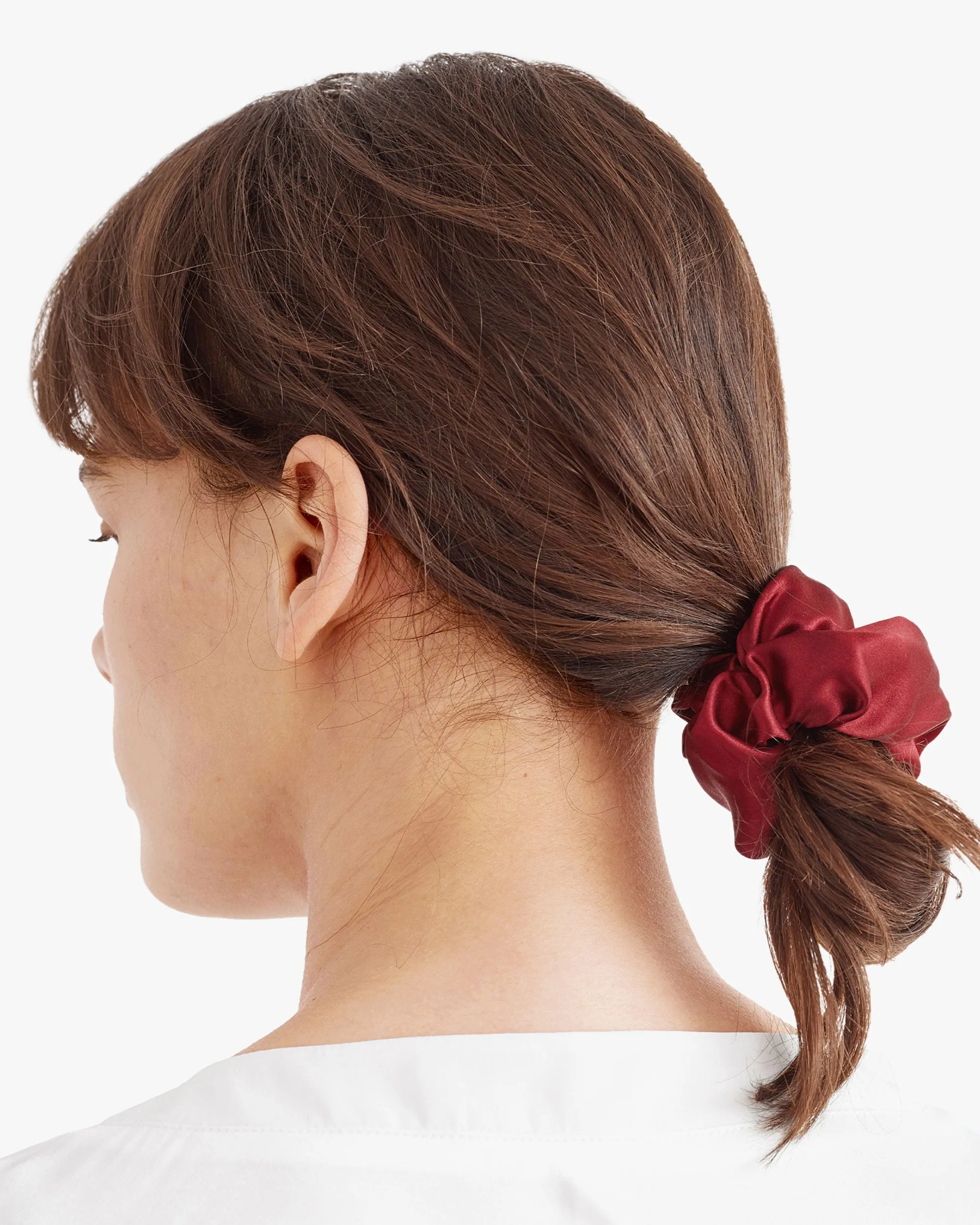 Pure Silk Scrunchies 4PCS