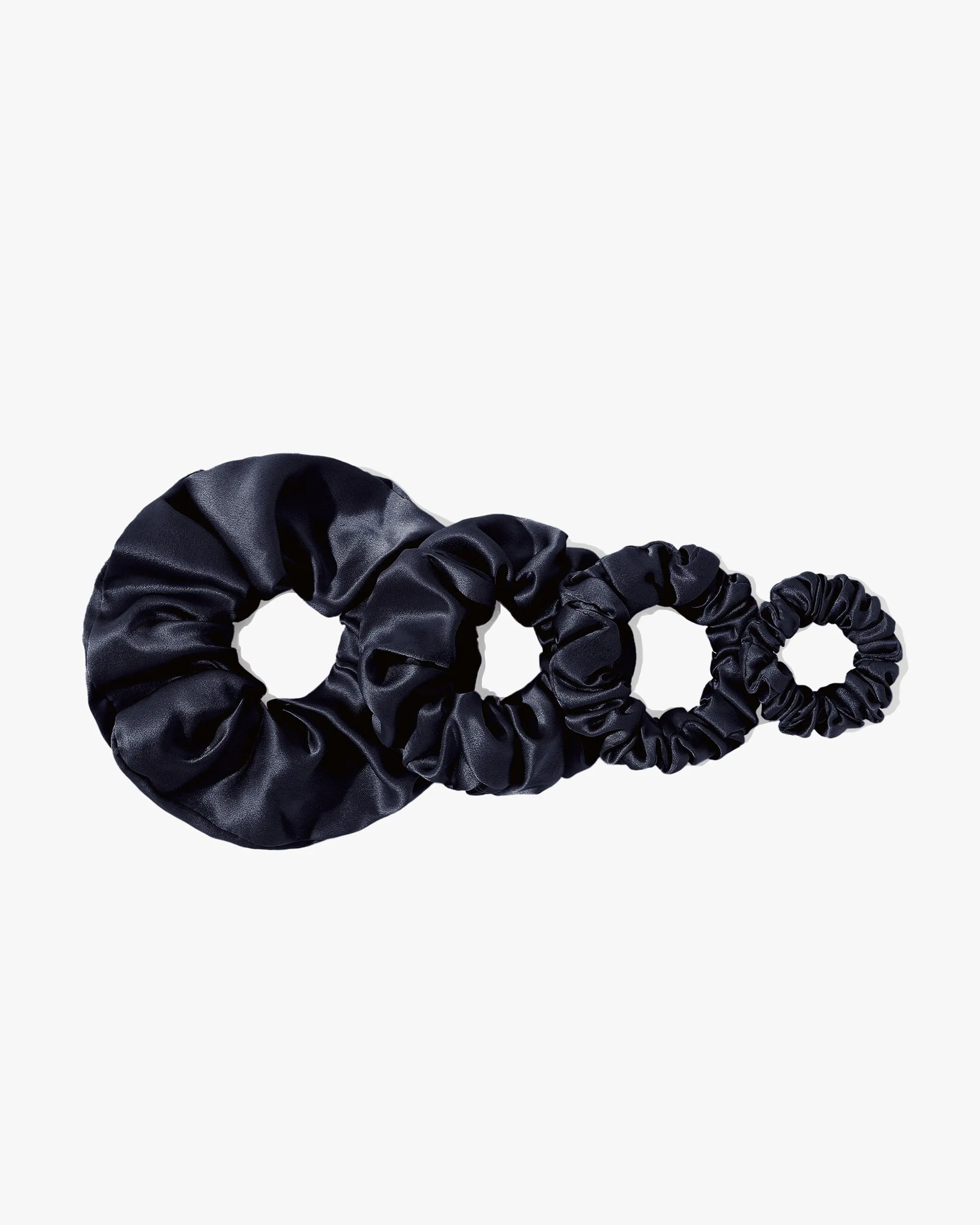 Pure Silk Scrunchies 4PCS