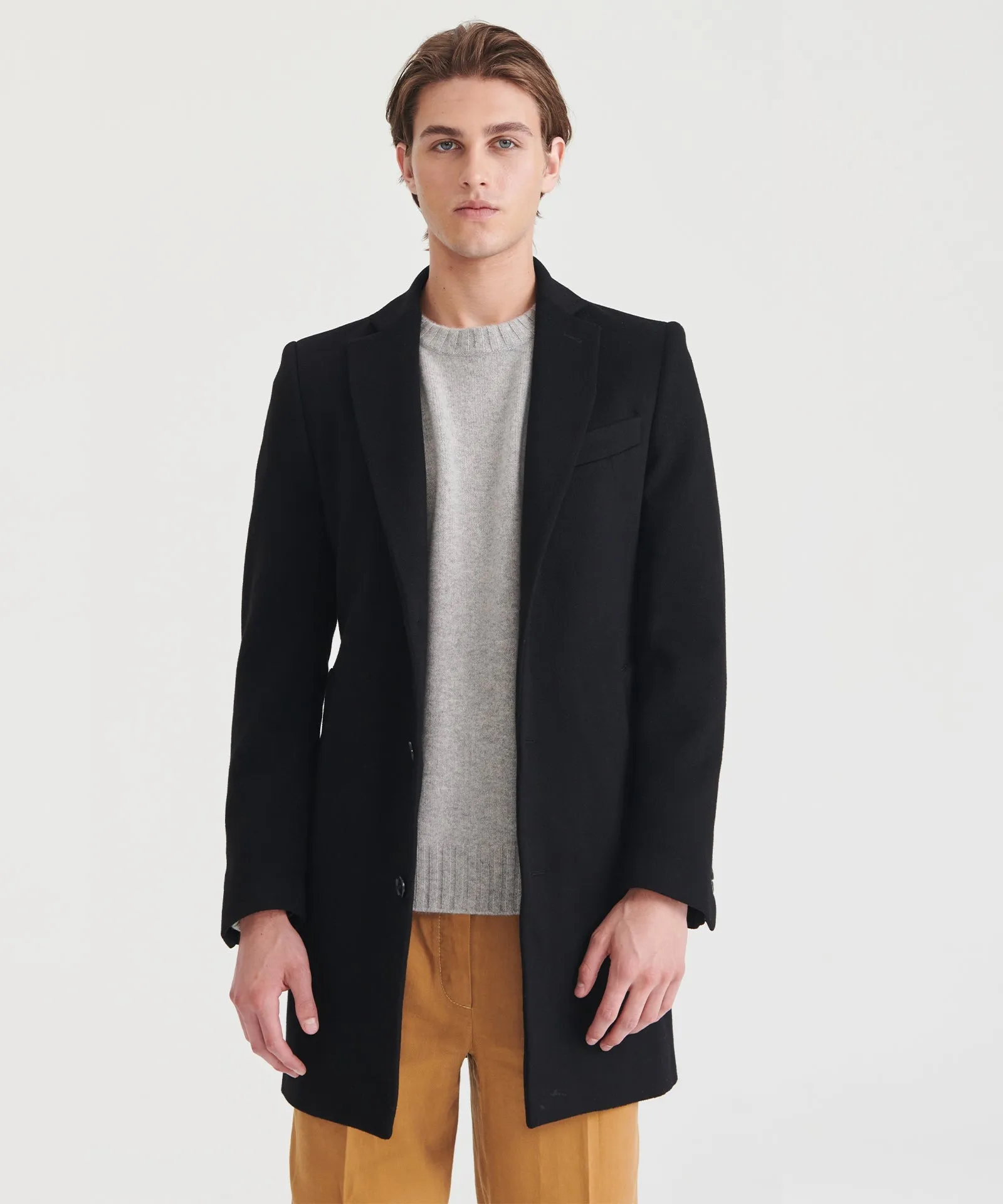 Reclaimed Cashmere Tailored Coat