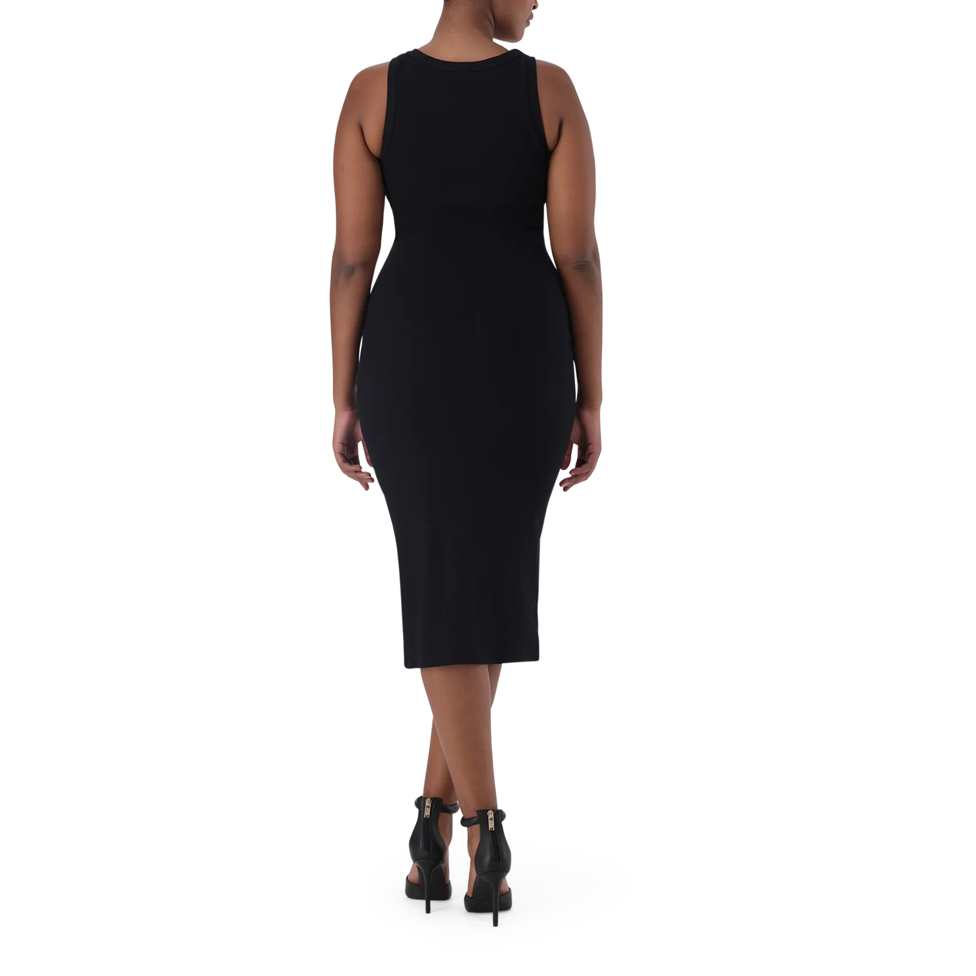 RIVER BLACK BODYCON DRESS