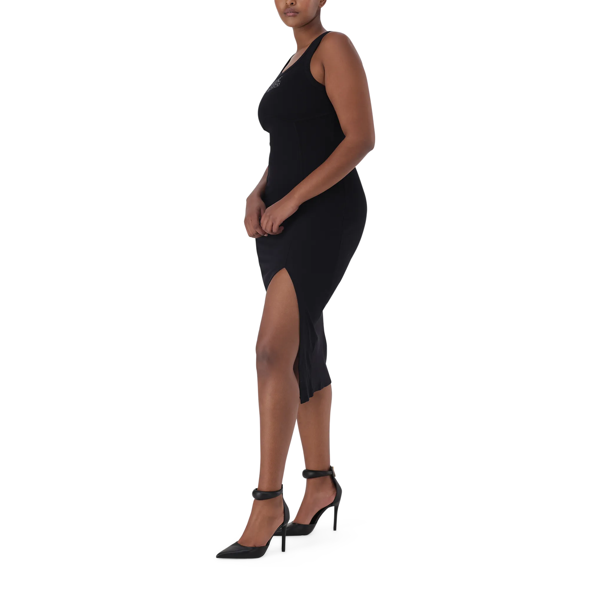 RIVER BLACK BODYCON DRESS