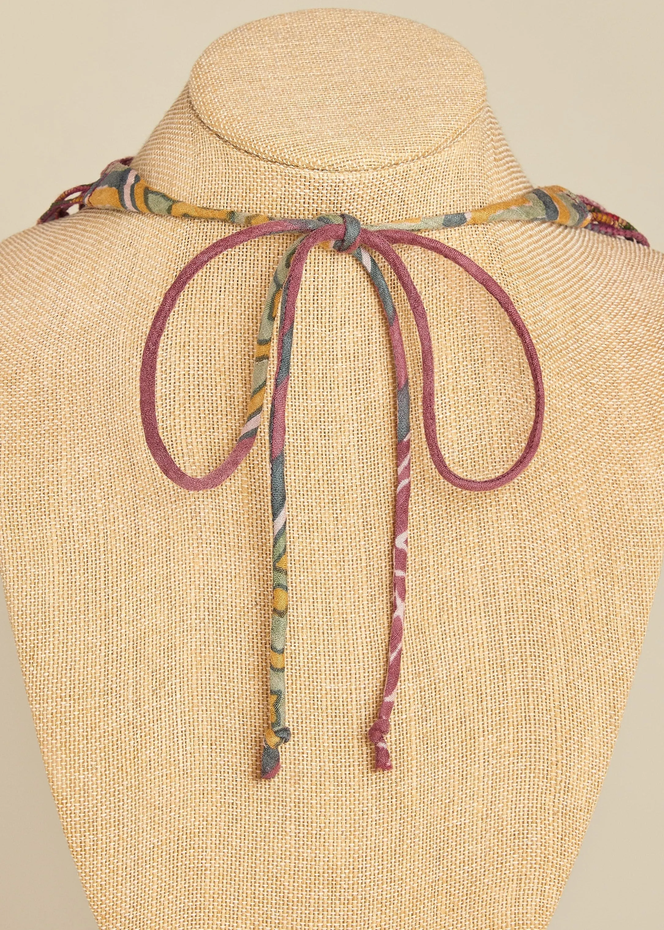 Sari Silk Necklace - 12 Strands