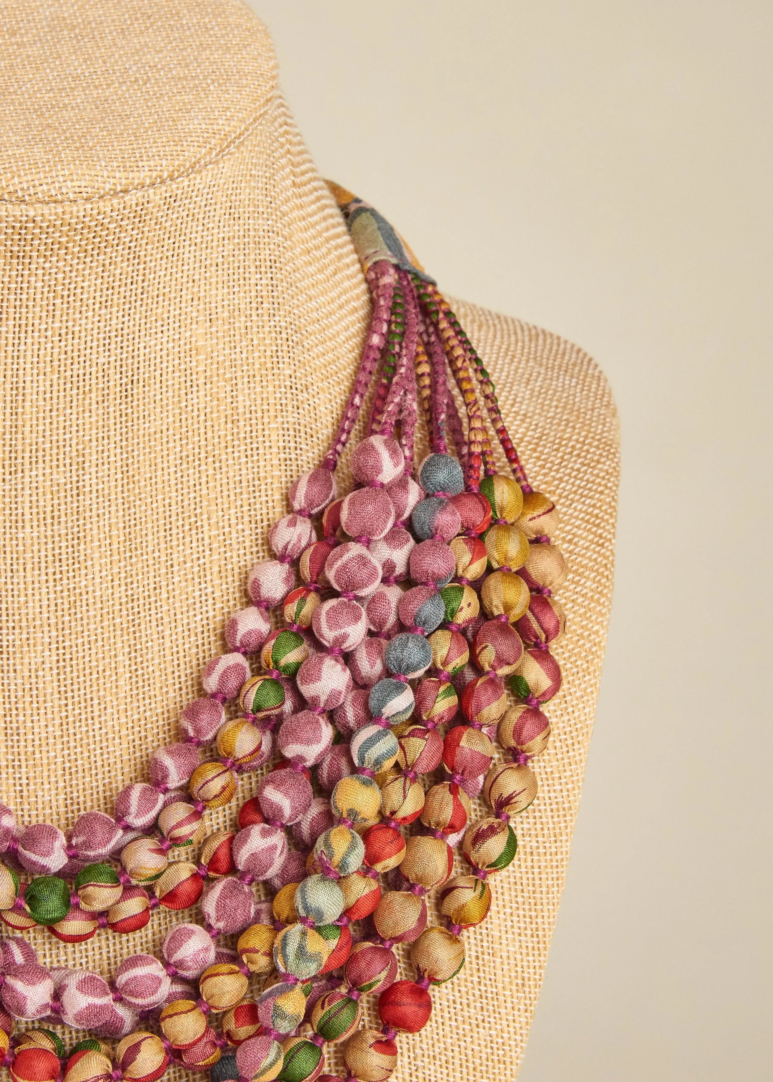 Sari Silk Necklace - 12 Strands