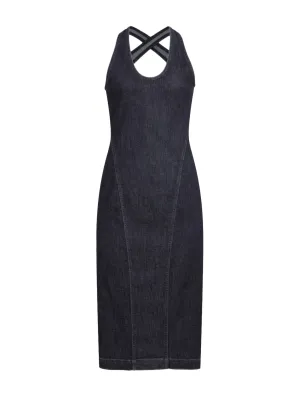 SCULPTING DENIM DRESS