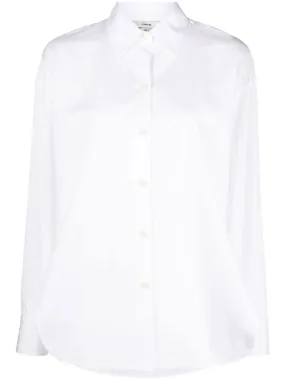 SIDE-SLIT COTTON SHIRT