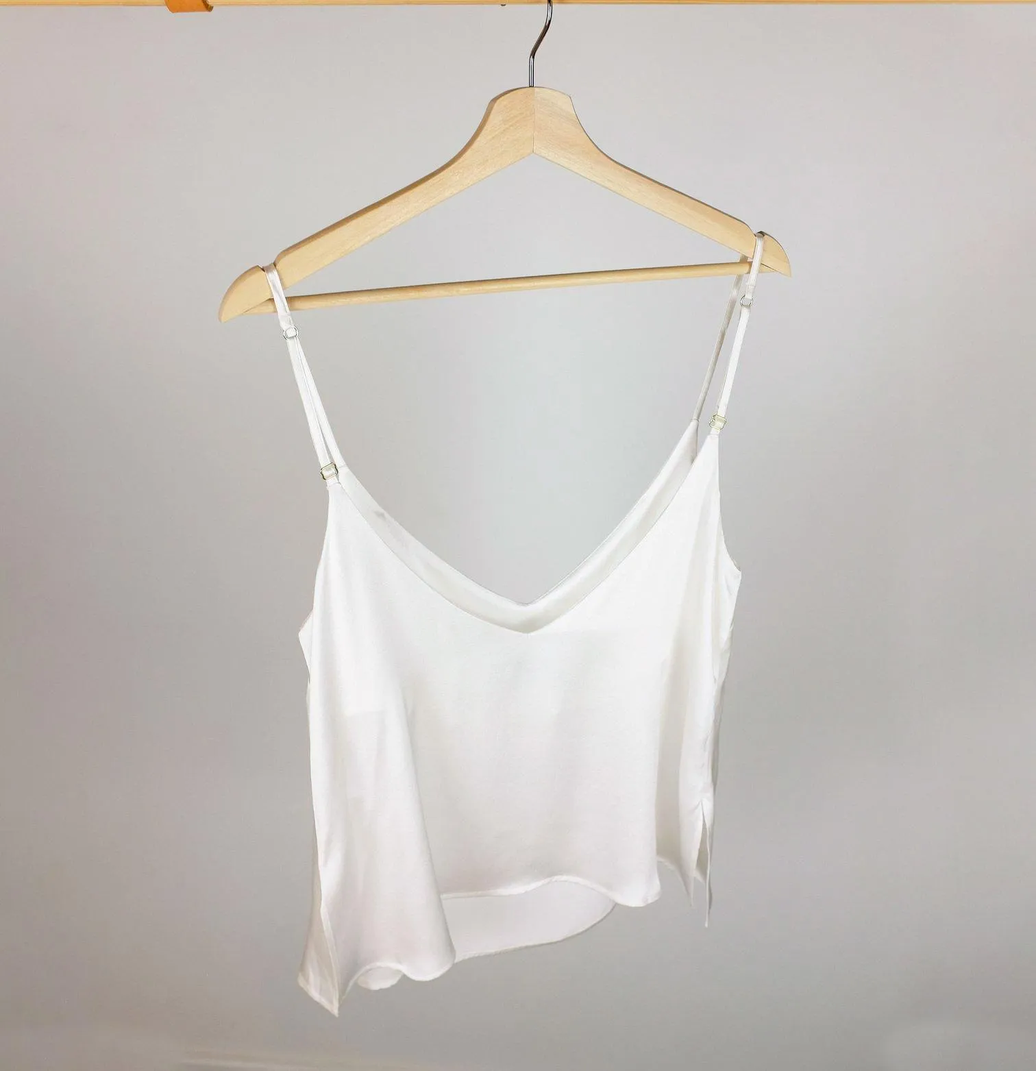 Silk cami & shorts set [Ivory]