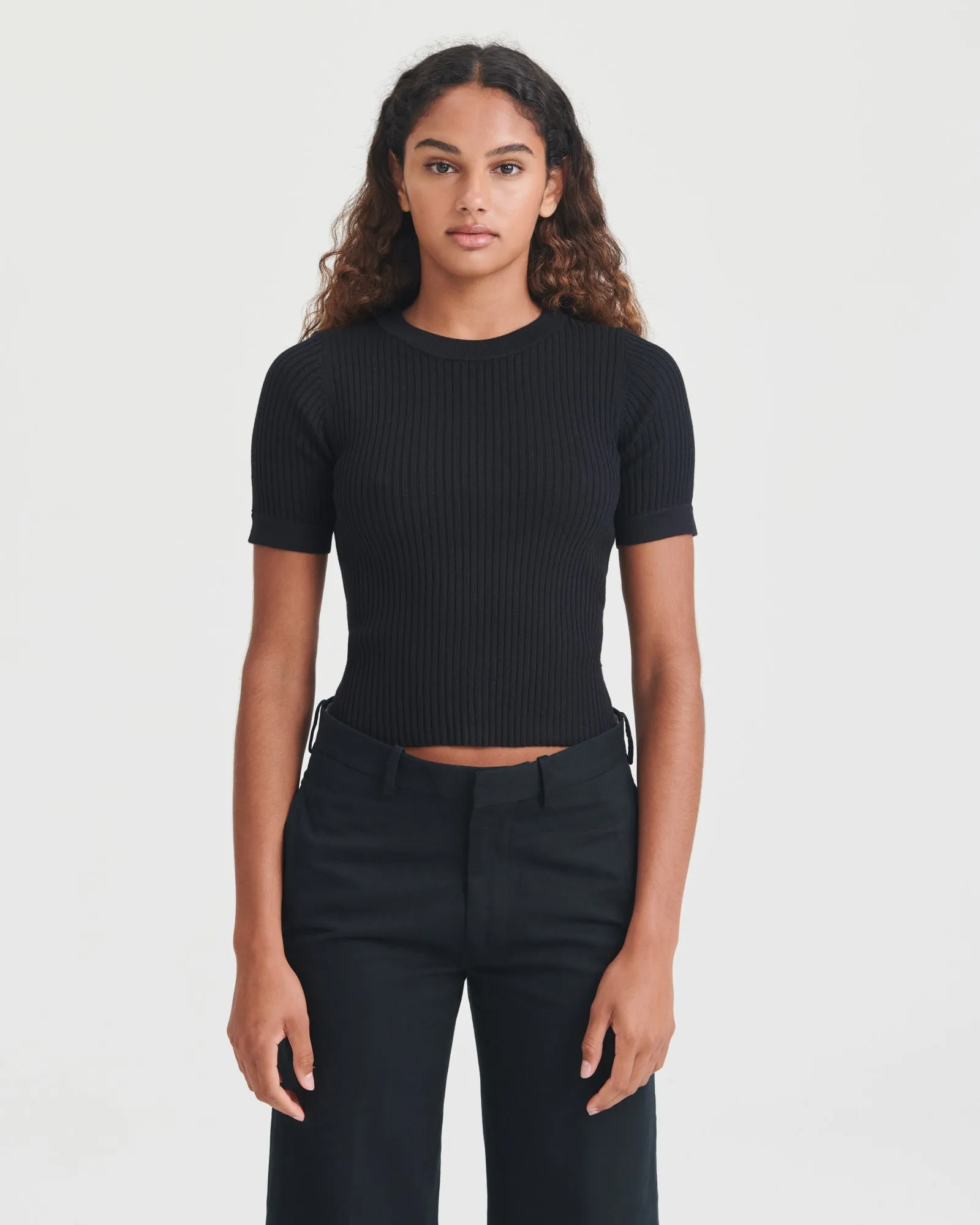 Silk Cashmere Short Sleeve Tee