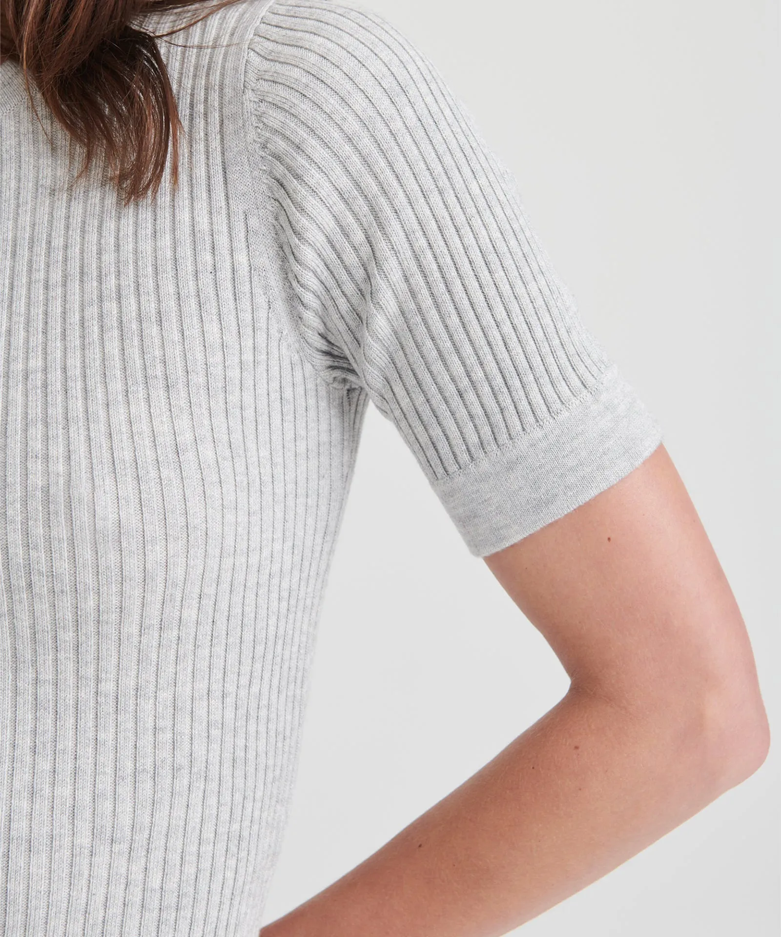 Silk Cashmere Short Sleeve Tee