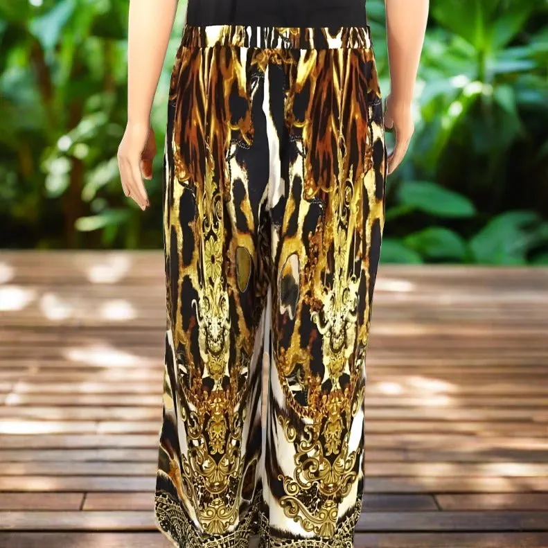 Silk palazzo pants - pardeis