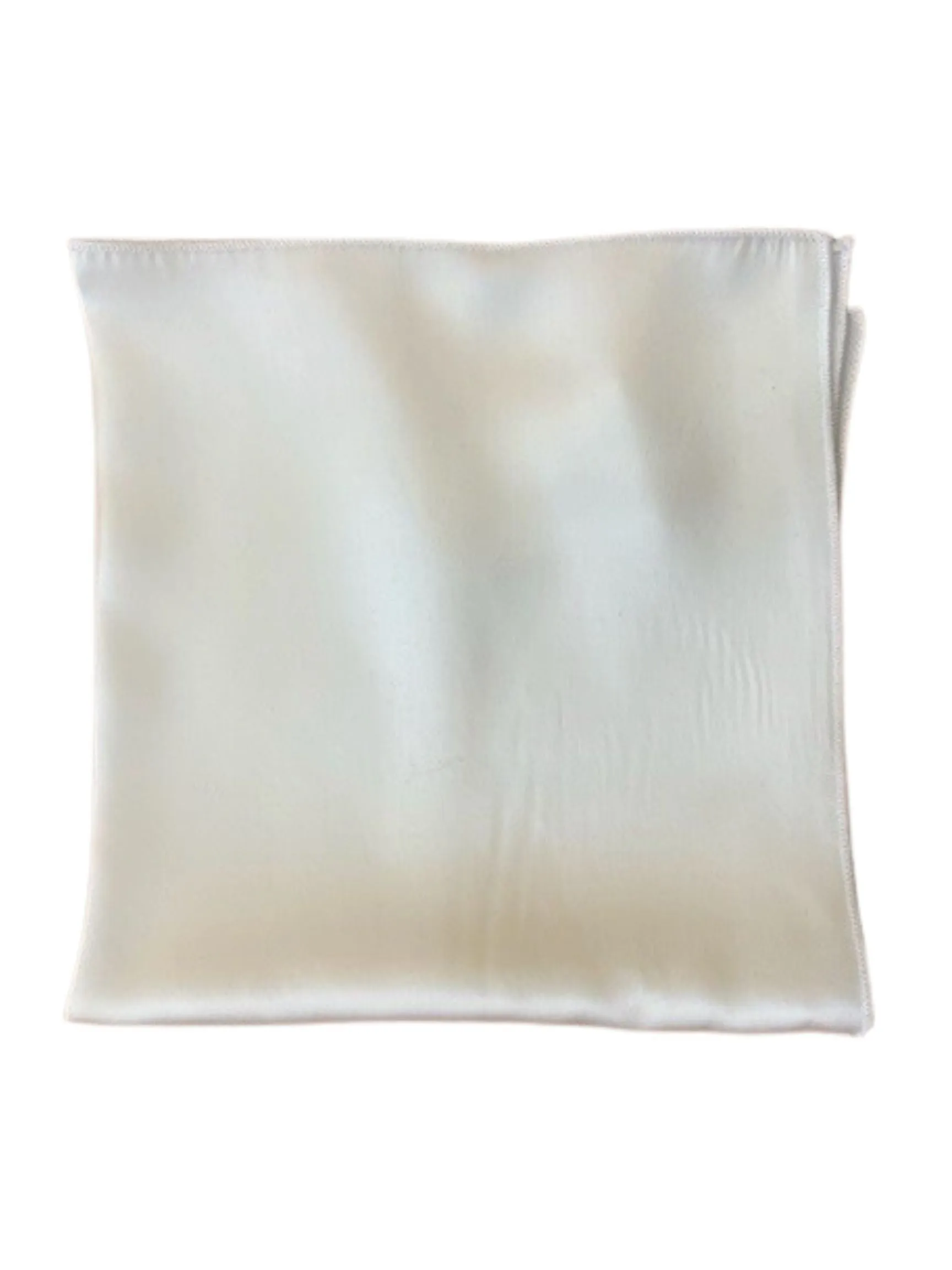 Silk Pocket Square | White