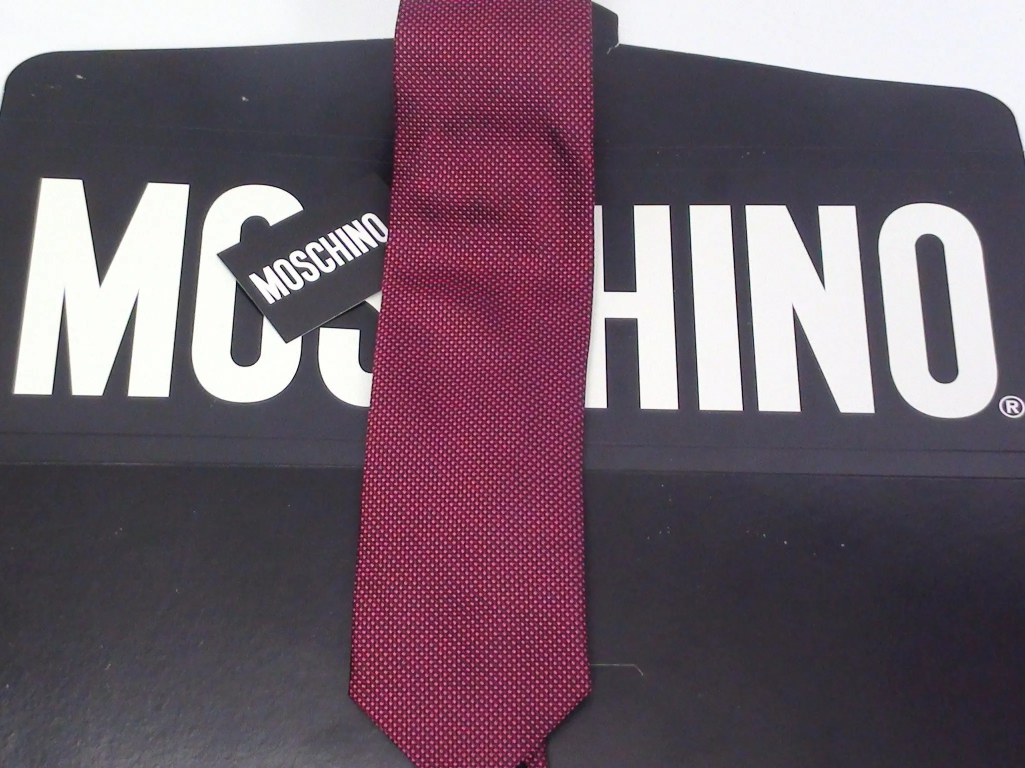 Silk Tie - MOSCHINO - Red