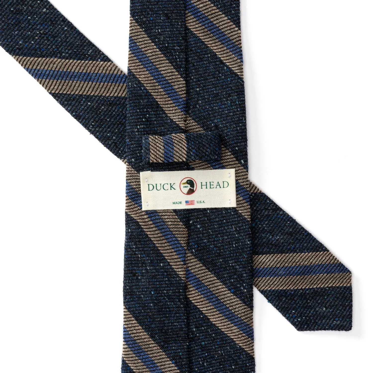 Silk Wool Striped Tie