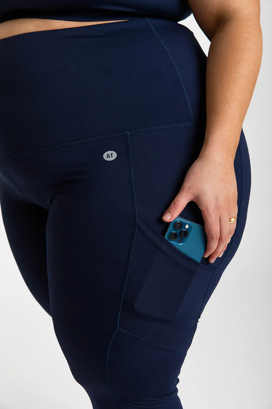 Smart Pocket 7/8 Length Tight - Navy