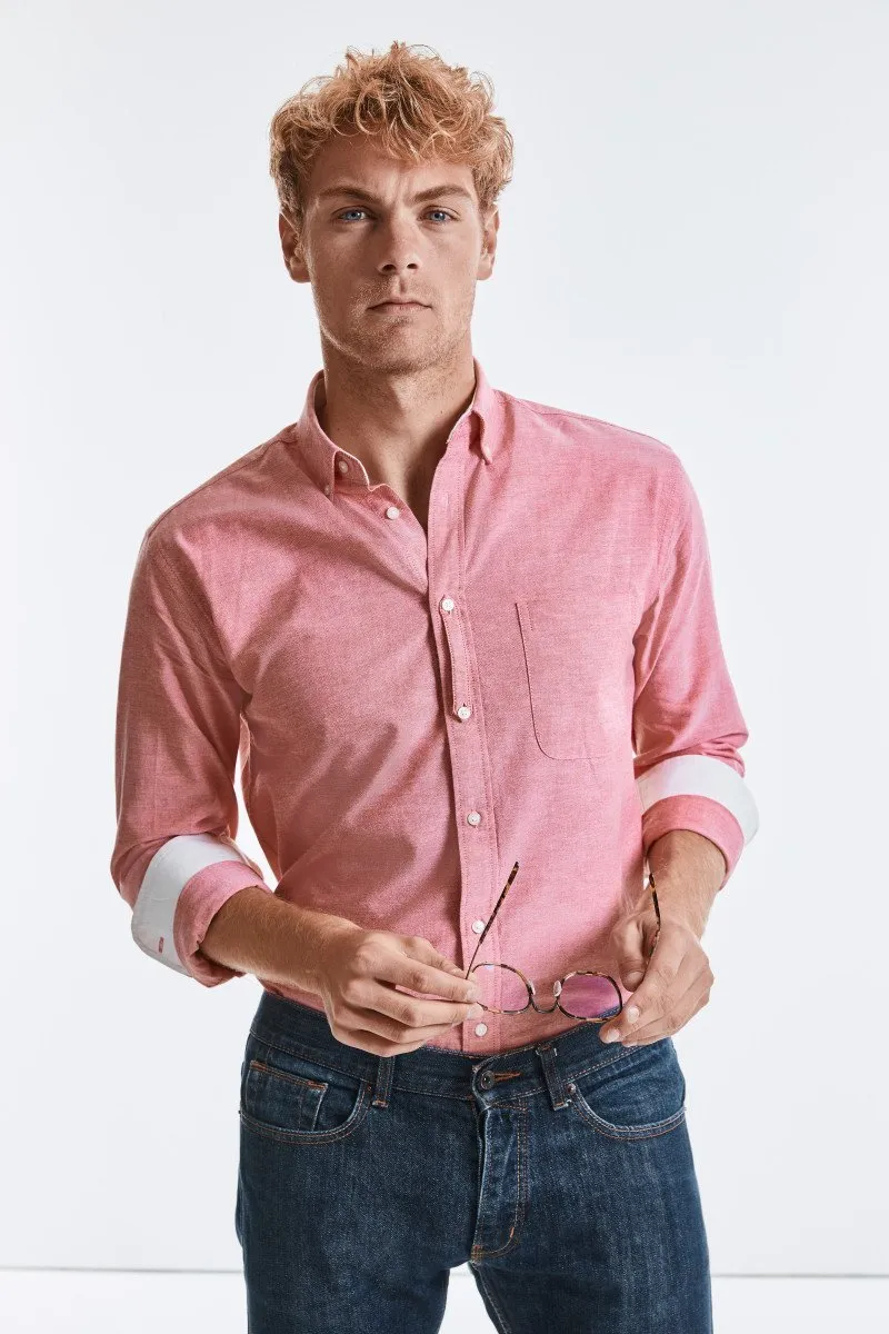 Tailored Washed Organic Cotton Oxford Shirt