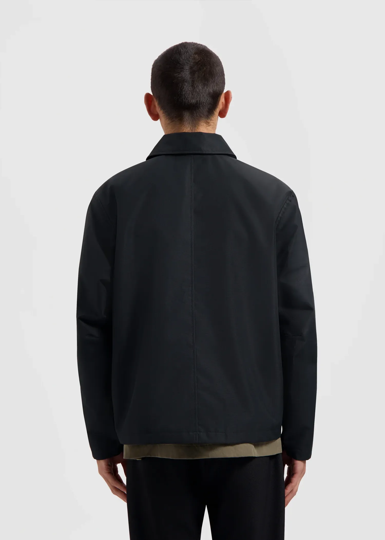 TAILORED ZIP JACKET BLACK