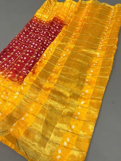 Women Ghatchola Bandhej Art Silk Dupattas